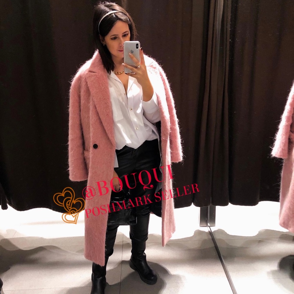 BLOGGERS FAV ZARA LIMITED EDITION WOOL BLEND COAT - Picture 5 of 14